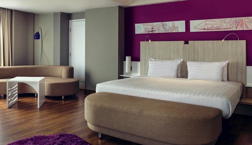 Habitación Deluxe doble, 1 cama doble con sofá cama, balcón, vistas al mar (Grand)