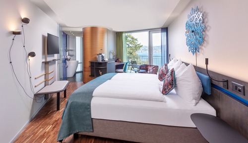 Habitación doble, balcón, vistas al lago