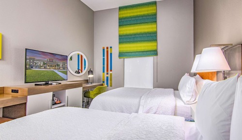 Habitación, 2 camas de matrimonio, accesible para personas con discapacidad, no fumadores