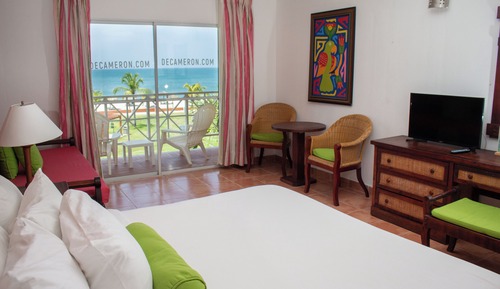 Habitación, 1 cama de matrimonio grande, vistas al mar
