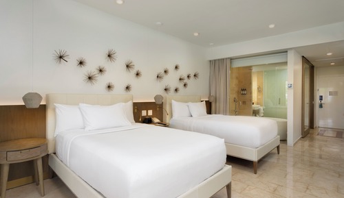 Habitación Premium, 2 camas dobles, vistas al jardín