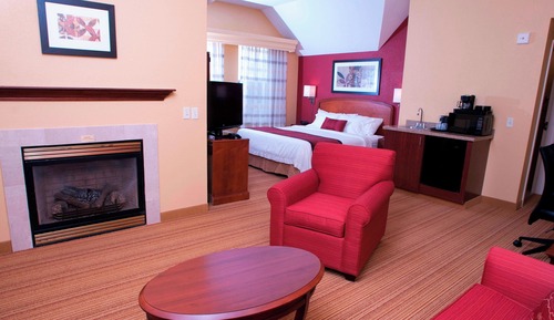 Habitación, 1 cama de matrimonio grande con sofá cama, chimenea
