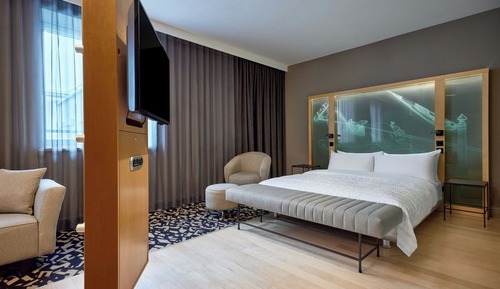 Estudio, 1 cama de matrimonio grande