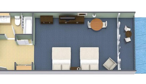Habitación estándar, 2 camas de matrimonio, vistas al mar (Schooner)