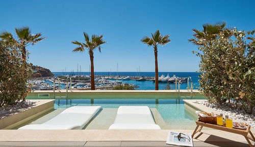 Habitación doble superior, piscina privada, vistas al mar (swim up)