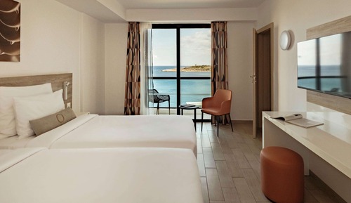 Habitación cuádruple, vistas al mar