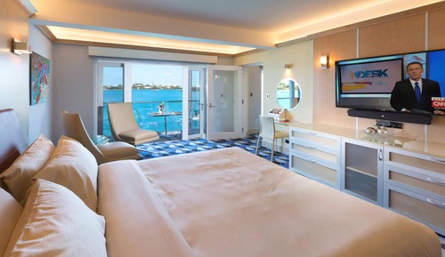 Habitación ejecutiva, 1 cama de matrimonio grande, vistas al puerto