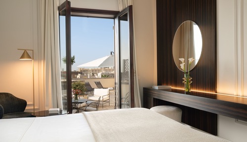 Habitación Deluxe, terraza, vistas a la ciudad