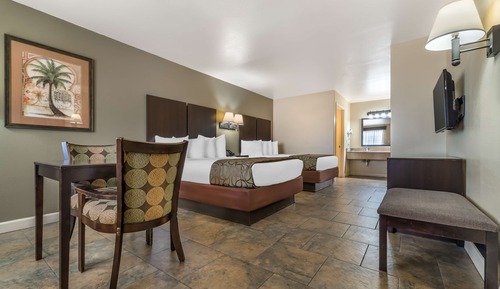 Habitación estándar, 2 camas de matrimonio, no fumadores, frigorífico y microondas