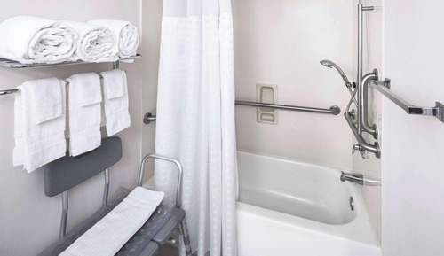 Habitación, 1 cama de matrimonio grande, accesible para personas con discapacidad (Roll-In Shower)