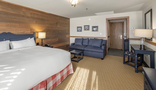 Habitación superior, 1 cama de matrimonio grande con sofá cama