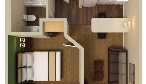 Suite, 1 cama de matrimonio con sofá cama, no fumadores