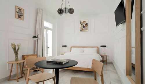 Estudio, 1 cama de matrimonio