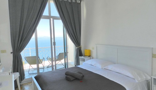 Habitación estándar doble, balcón, vistas al mar
