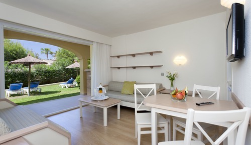 Apartamento, 1 habitación, terraza, vistas al jardín