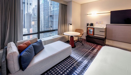 Habitación Deluxe, 1 cama de matrimonio grande, vistas a la ciudad, en esquina