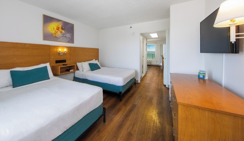 Suite, 2 camas dobles, cocina, frente a la playa (Ocean/Gulf View)