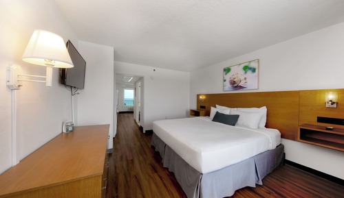 Suite, 1 cama de matrimonio grande, cocina, frente a la playa (Ocean/Gulf View)
