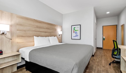 1 King Bed, Roll In Shower Accessible, Non Smoking