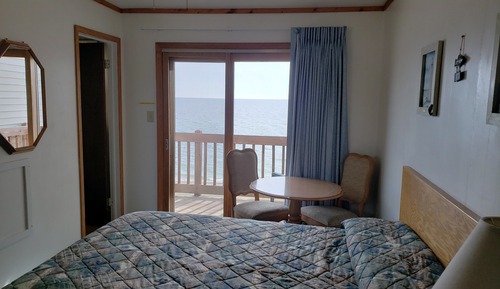 Habitación, 1 cama de matrimonio, patio, vistas al lago