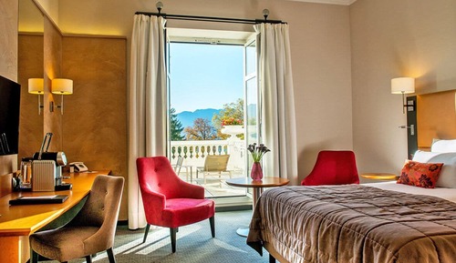 Habitación Deluxe, terraza, vistas al lago