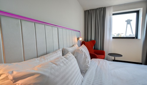 Habitación superior, vistas al río