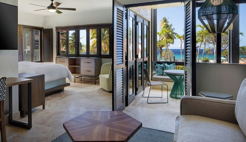 Suite junior, 1 cama de matrimonio grande con sofá cama, no fumadores, vistas al mar