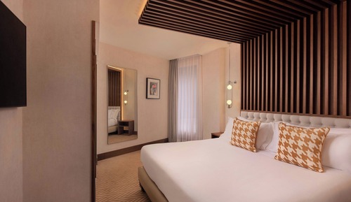 Habitación, 1 cama de matrimonio grande con sofá cama