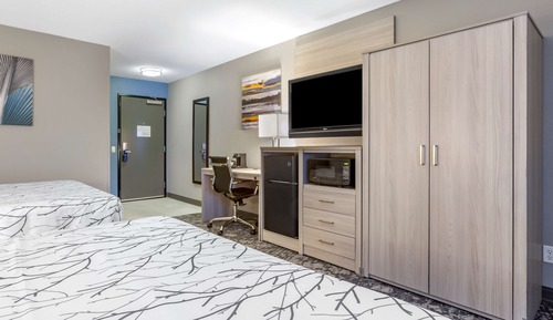 Habitación estándar, 2 camas de matrimonio, no fumadores, microondas