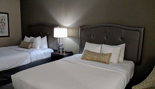 Habitación estándar, 2 camas de matrimonio, no fumadores, frigorífico y microondas
