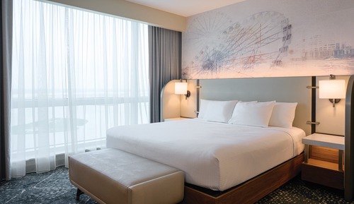 Newly Renovated Waterfront Tower Modern Suite, 1 King Bed, Non-Smoking