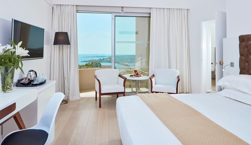 Habitación familiar, vistas al mar