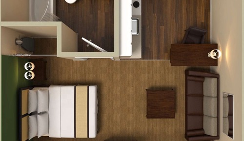 Estudio Deluxe, 1 cama de matrimonio con sofá cama, accesible para personas con discapacidad