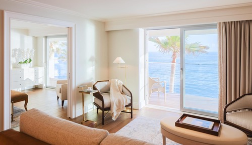 Suite presidencial, varias camas, vistas al mar