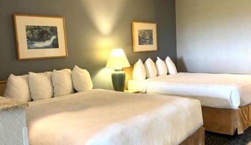 Habitación, 2 camas de matrimonio, no fumadores, vistas parciales al mar
