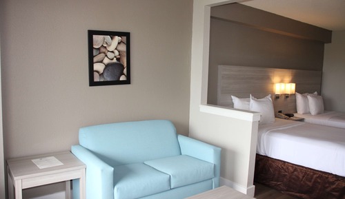 Habitación estándar, 2 camas dobles, no fumadores, balcón