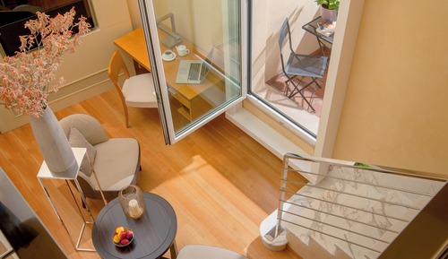 Habitación, entresuelo (Richard Meier)