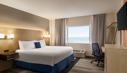Habitación Deluxe, 1 cama de matrimonio grande, vistas al mar