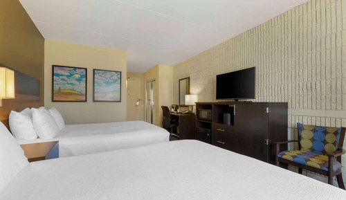 Habitación estándar, 2 camas de matrimonio, no fumadores, frigorífico y microondas