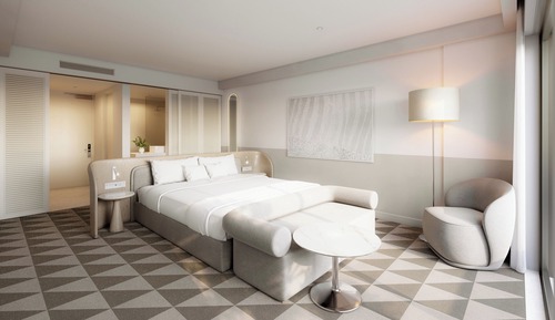 Habitación estándar, 1 cama de matrimonio grande, frente al mar