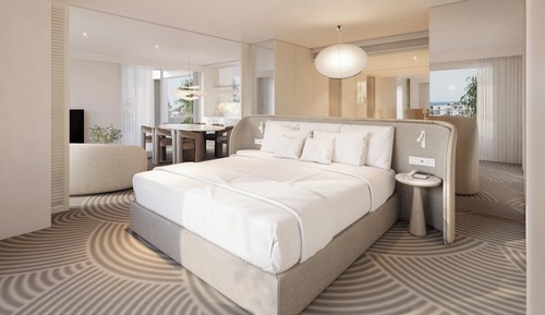 Suite junior, 1 cama de matrimonio grande, vistas al mar
