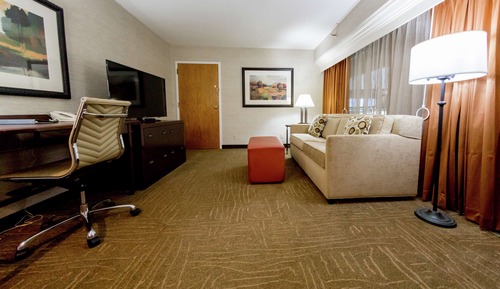 ADA Mobility Accessible, Premier Room, 2 Double Beds with Sleeper Sofa, Bathtub