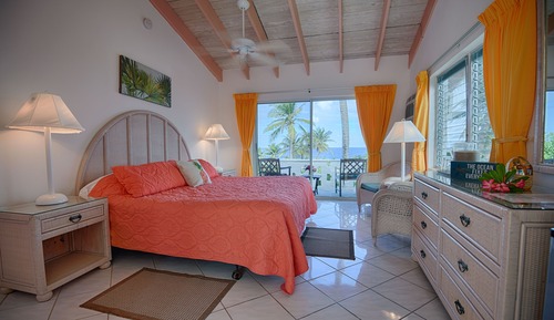 Habitación superior, 1 cama de matrimonio grande, vistas al mar