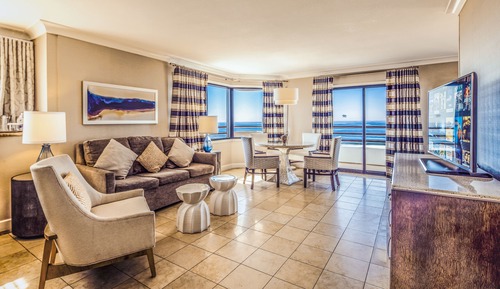 Suite, 1 cama de matrimonio grande, vistas al mar (Driftwood, Huntington Tower)