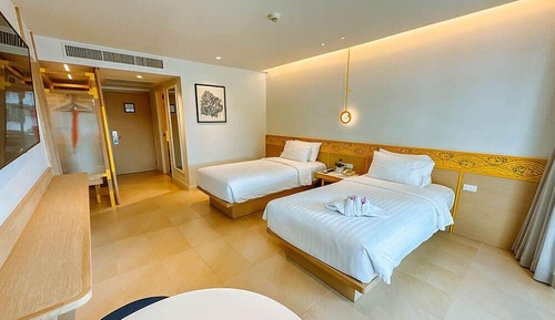 Habitación Deluxe, 2 camas individuales, vistas al jardín