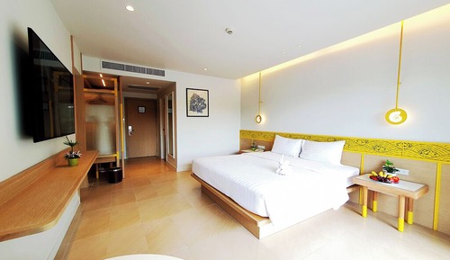 Habitación Deluxe, 1 cama de matrimonio grande, vistas al jardín