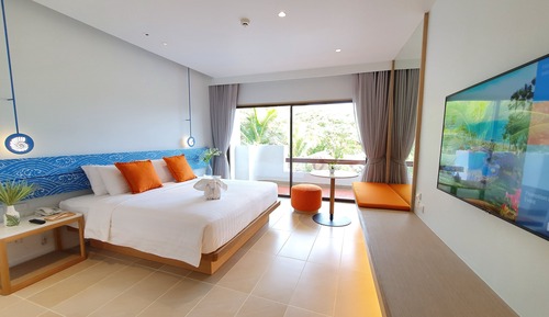 Habitación Premier, 1 cama de matrimonio grande, vistas al jardín