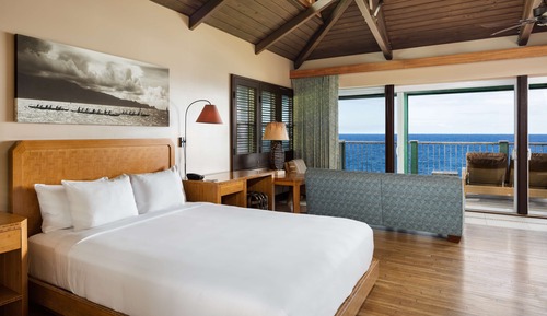 Bungalow, 1 cama de matrimonio grande, bañera de hidromasaje, frente al mar