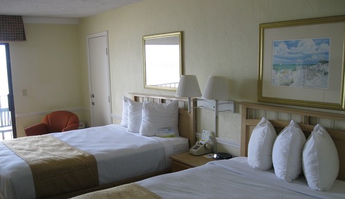 Habitación, 2 camas de matrimonio, no fumadores, frente al mar