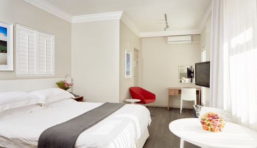 Estudio Deluxe, 1 cama de matrimonio grande, balcón, vistas al mar